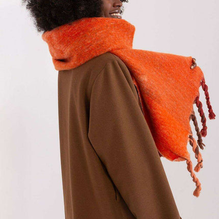 Autumn Striped Shawl with Elegant Tassels – Versatile Women’s Wrap - Très Elite