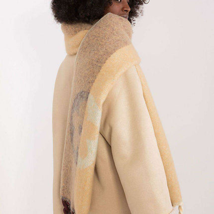 Autumn Striped Shawl with Elegant Tassels – Versatile Women’s Wrap - Très Elite