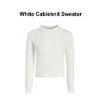 White Cable Sweater