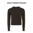 Green Cable Sweater / L