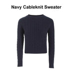 Navy Cable Sweater