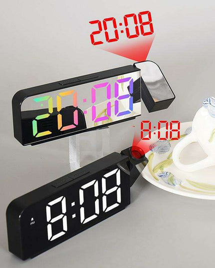 LED Digital Alarm Clock with Time Projection Function
