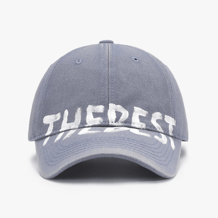 Graffiti Letter Curved Brim Baseball Cap – Soft Cotton, All-Season Style