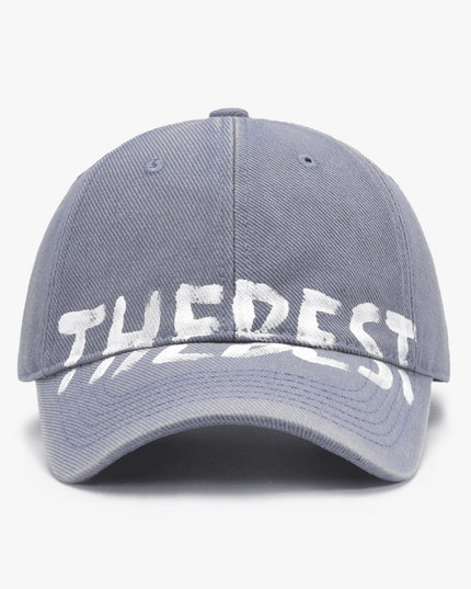 Graffiti Letter Curved Brim Baseball Cap – Soft Cotton, All-Season Style