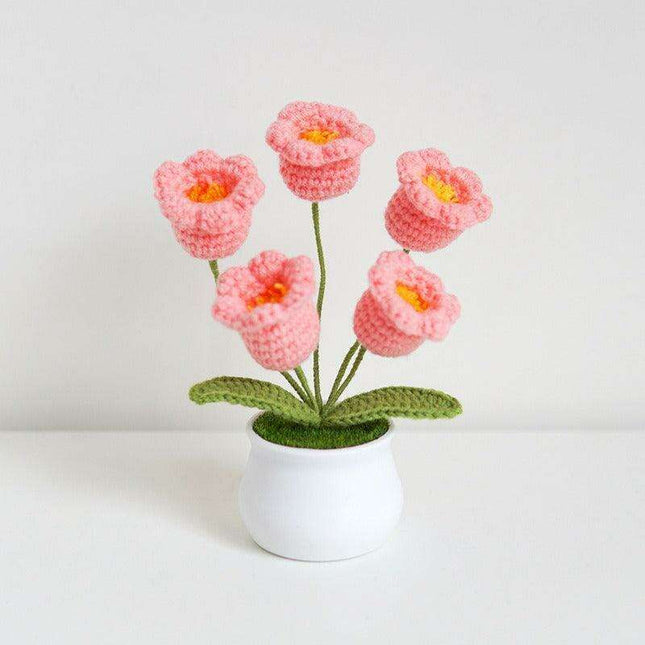 Handcrafted Korean Wool Sunflower Arrangement for Chic Home Elegance