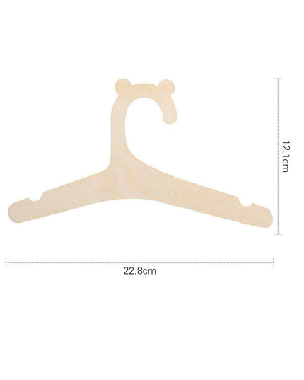 Sleek Bear Silhouette Pendant - Modern Laser-Cut Wooden Artistry