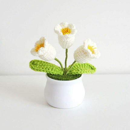 Handcrafted Korean Wool Sunflower Arrangement for Chic Home Elegance