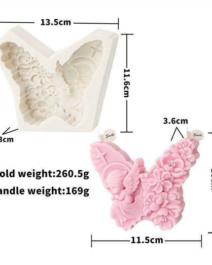 Whimsical Skull and Butterfly Silicone Baking Mold for Halloween Treats