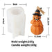 Spooky Halloween Silicone Pumpkin Candle Making Kit for Haunted DIY Decor