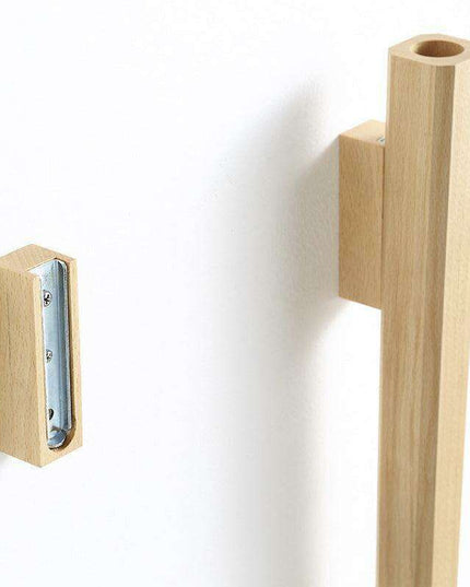 Chic Wooden Wall-Mounted Floral Vase - 14.5cm Elegant Display Stand