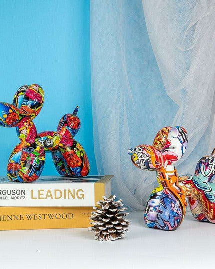 Playful Elegance: Vibrant Balloon Dog Resin Sculptures for Stylish Home Decor