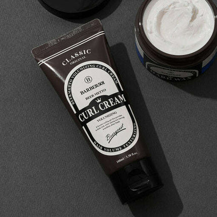 BARBER501 BEER METTO VOLUMIZING CURL CREAM 100ml - Très Elite