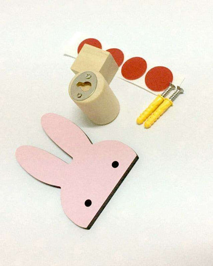 Charming Nordic Wall Hooks for Kids - Cute Rabbit, Cactus, Bow, and Ice Cream Designs