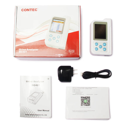 Contec BC401 Handheld Urine Analyzer 11-Parameter Test Strips 100/600