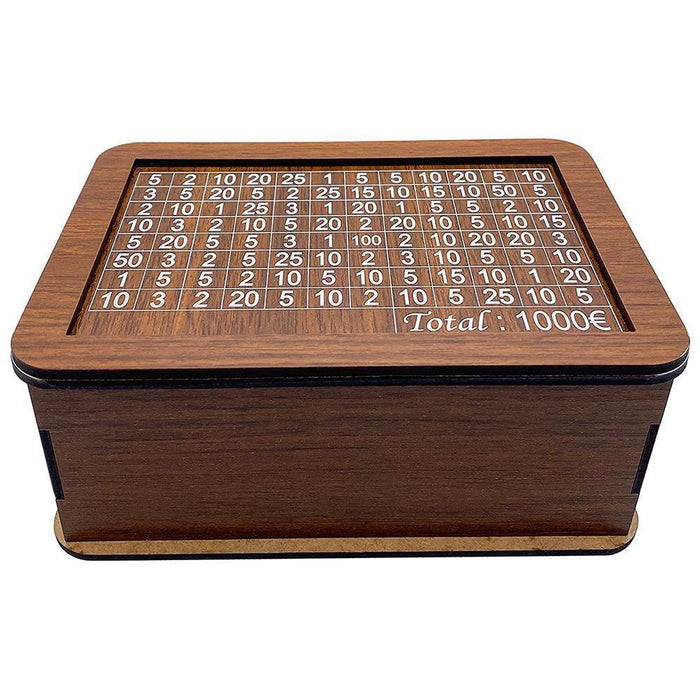 Joyful Savings: Exquisite House-Shaped Wooden Money Box for Refined Savings