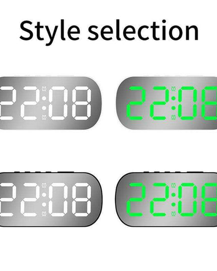 Elegant LED Digital Alarm Clock with Custom Brightness Options and Trendy Color Choices