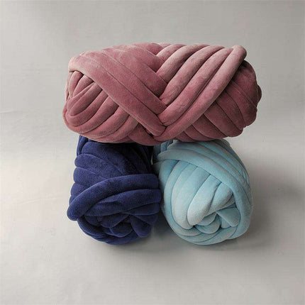 Luxury Crystal Fleece Cotton Yarn: 1KG for Exquisite Hand-Knitting Creations
