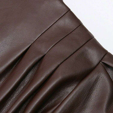 Sophisticated Lace-Up Petite Trench Coat with Elegant POLO Neck