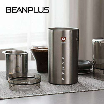 BEANPLUS CS550 Eco-Friendly Dutch Cold Brew Coffee Maker with Advanced Air-circulation Technology - Très Elite