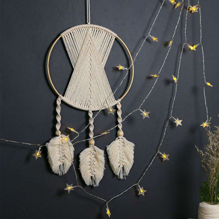 Serenity Bamboo Dreamcatcher Wall Art for Tranquil Spaces