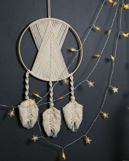 Serenity Bamboo Dreamcatcher Wall Art for Tranquil Spaces