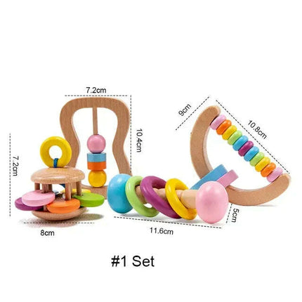 Baby Milestone Bath Toy Set with Swaddle Wrap, Rattle, and Bibs for Newborn - Très Elite
