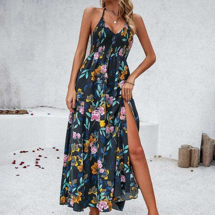 Backless Bohemian Maxi Dress for Women - Stylish and Comfortable - Très Elite