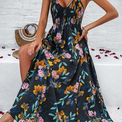 Backless Bohemian Maxi Dress for Women - Stylish and Comfortable - Très Elite