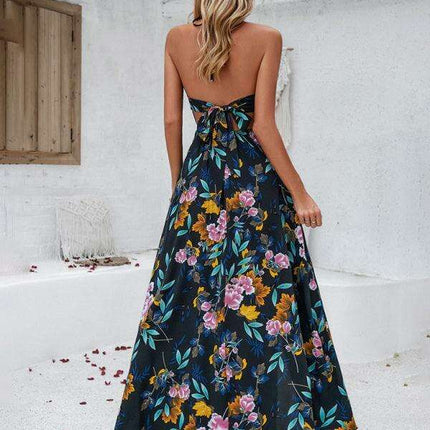 Backless Bohemian Maxi Dress for Women - Stylish and Comfortable - Très Elite
