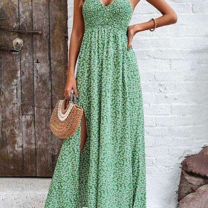Backless Bohemian Maxi Dress for Women - Stylish and Comfortable - Très Elite