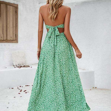 Backless Bohemian Maxi Dress for Women - Stylish and Comfortable - Très Elite