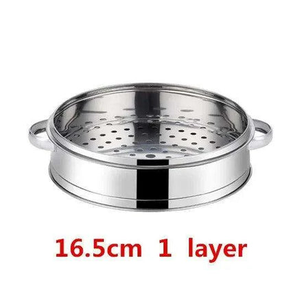 Bamboo Steamer Pot Combo with Stainless Steel Accessories for Ultimate Steaming - Très Elite