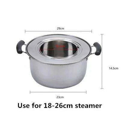 Bamboo Steamer Pot Combo with Stainless Steel Accessories for Ultimate Steaming - Très Elite