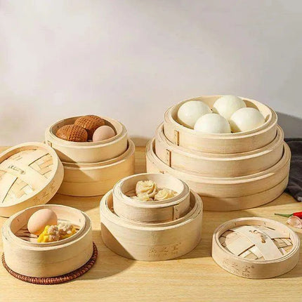 Bamboo Steaming Set for Healthy Cooking and Delicious Dumplings - Très Elite