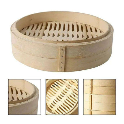 Bamboo Steaming Set for Healthy Cooking and Delicious Dumplings - Très Elite