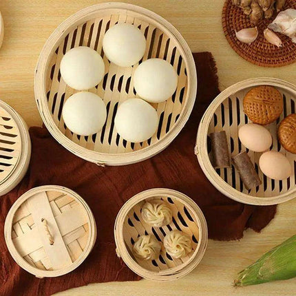 Bamboo Steaming Set for Healthy Cooking and Delicious Dumplings - Très Elite