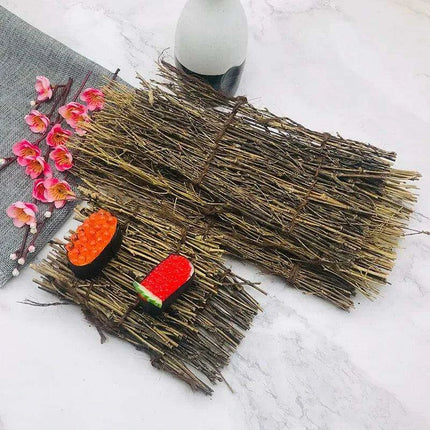 Bamboo Sushi Serving Boat Set - Enhance Your Culinary Presentation - Très Elite