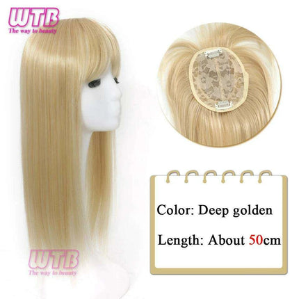 Bangs & Volume: Clip-In Hair Topper for Instant Transformation..