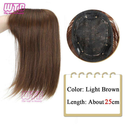 Bangs & Volume: Clip-In Hair Topper for Instant Transformation..