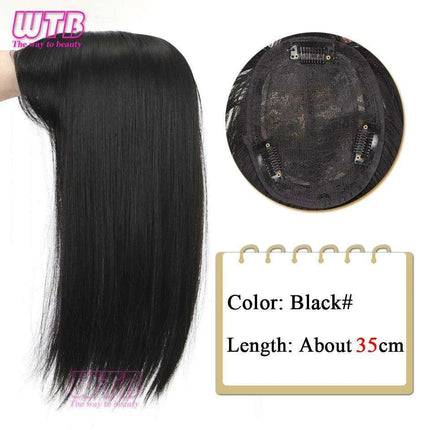 Bangs & Volume: Clip-In Hair Topper for Instant Transformation - Très Elite