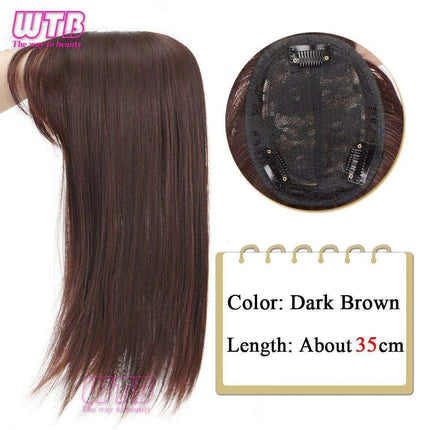 Bangs & Volume: Clip-In Hair Topper for Instant Transformation - Très Elite