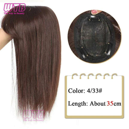 Bangs & Volume: Clip-In Hair Topper for Instant Transformation - Très Elite