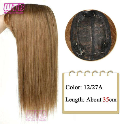 Bangs & Volume: Clip-In Hair Topper for Instant Transformation - Très Elite