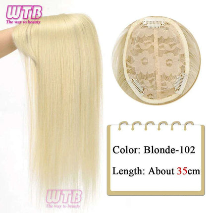 Bangs & Volume: Clip-In Hair Topper for Instant Transformation - Très Elite