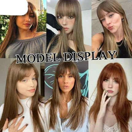 Bangs & Volume: Clip-In Hair Topper for Instant Transformation - Très Elite