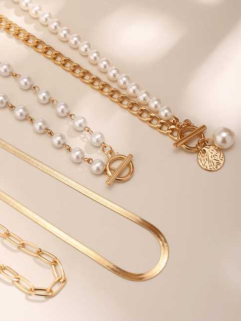 Baroque shaped pearl necklace creative irregular chain clavicle necklace