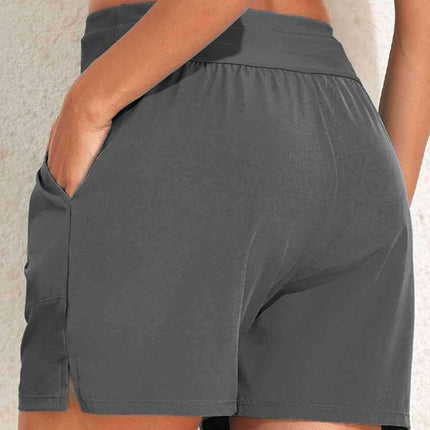 Beach Vibes Functional Swim Shorts with Pockets - Très Elite