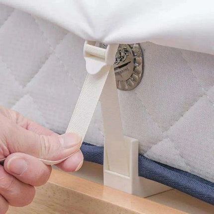 Bedding Clip Set - Adjustable Fasteners for a Tidy Bed Transformation - Très Elite