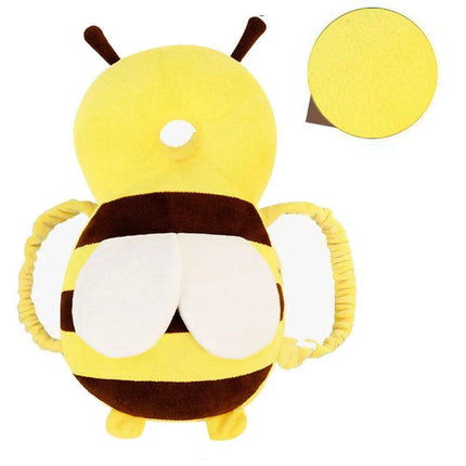 Bee-Themed Toddler Safety Backpack with Adjustable Headguard for Safe Adventures