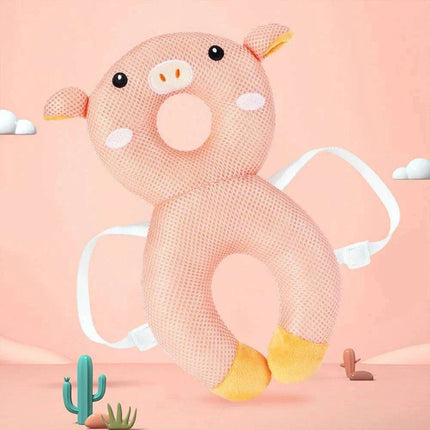 Bee-Themed Toddler Safety Backpack with Adjustable Headguard for Safe Adventures